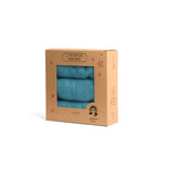 Anvi Baby Set of 3 Organic Bamboo Burp & Bib Cloth - Emerald Blue