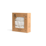 Anvi Baby Set of 3 Organic Bamboo Face Cloth - White