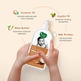 Mother Sparsh Milky Soft Baby Wash, Shampoo & Lotion 200ml - Pack of 3 - Laadlee