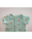 Tickle Tickle Organic Muslin Romper - Lil Octy - Laadlee