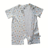 Tickle SnuggleSnapes Organic Short Zip Baby Playsuit