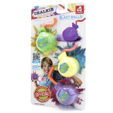 Chalkie Chalk Blast Balls Set - 3Pcs (Green, Yellow & Purple)