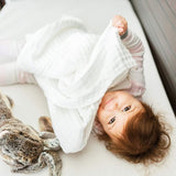 Anvi Baby Organic 6 layered Muslin Bath Towel - Tickled Pink