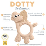 Bibado Teething Toy Dotty the Dinosaur- Fawn