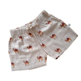 Tickle Camelot Organic Baby Muslin Shorts and Tee Set