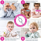 Bibado Dippit Baby Weaning Spoons Pack of 2 - Mist