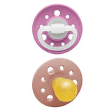 Nip Cherry Orthodontic Latex 0M-6M Baby Pacifier - Peach & Pink (Pack of 2)