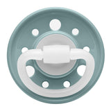 Nip Cherry Orthodontic Latex 0M-6M Baby Pacifier - Blue Grey & Dark Blue (Pack of 2)