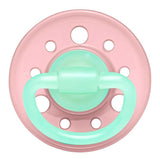 Nip Cherry Night Orthodontic Latex 0M-6M Baby Pacifier - Rose & Green (Pack of 2)