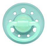 Nip Cherry Night Orthodontic Latex 0M-6M Baby Pacifier - Grey & Turquoise (Pack of 2)