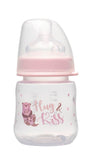 Nip Wide-Neck Baby Feeding Bottle 150ml - Hug & Kiss Pink
