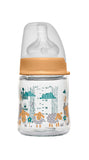 Nip Wide-Neck Baby Feeding Bottle 120ml - Orange Sheep