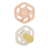 Nip Organic Eco friendly Cherry 0M-6M Latex Baby Pacifier - Orange & Brown (Pack of 2)