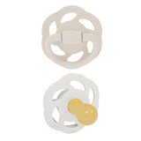 Nip Organic Eco friendly Cherry 0M-6M Latex Baby Pacifier - Grey & Brown (Pack of 2)