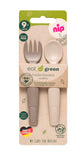 Nip Bio Based Plastic Cutlery Spoon & Fork Set - Pink