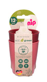 Nip Green Eco-Friendly Children's Drinking Cups - Red (Pack of 2)