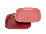 Nip Green Eco-Friendly Unbreakable Baby Plate Set - Red (Pack of 2)
