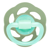 Nip Cherry Air Night Orthodontic Latex 0M-6M Baby Pacifier - Grey & Green (Pack of 2)