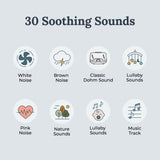 Yogasleep Duet White Noise Machine With Night Light and Bluetooth