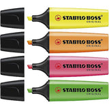 Stabilo Highlighter Boss Orginal - Pack of 4