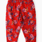 Jelliene All Over Printed Pants - Red - Laadlee