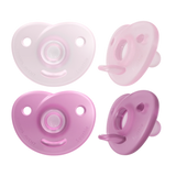 Philips Avent Curved Soother Silicone (0M - 6M)- Mixed - (Pack of 2)