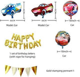 Brain Giggles McQueen Birthday Party Decoration for Kids - 46 Pcs