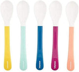 Babymoov White Head Silicone Spoons 2nd Age - Pack of 5