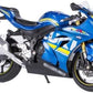 MSZ Suzuki GSX-R1000 Bike 1:12 Die-Cast Replica - Blue - Laadlee