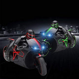 Crazon 2.4G High Speed R/ C Motorcycle - Red/ Green - Laadlee