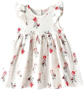 Jelliene All Over Print Knit Dress - White Fairy - Laadlee