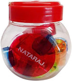 Nataraj Neon Round Sharpener Mini Jar - 20pcs Assorted