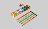 Doms Neon RT HB/2 Pencils Plastic Sipper 30 Pcs