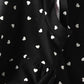 Jelliene All Over Print Knit Dress - Black Hearts - Laadlee