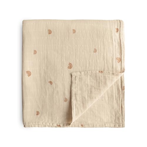 Mushie Swaddle - Rainbow - Laadlee