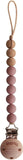 Mushie Pacifier Clips Eva Cloudy Mauve - Laadlee