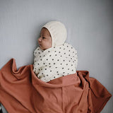 Mushie Swaddle - Black Daisy - Laadlee