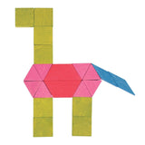 Lelin Wooden Mosaic Blocks - 250pcs