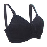 Okus Basic Cotton Maternity & Nursing Bra - Black - Laadlee