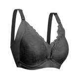 Okus Pretty Lace Maternity & Nursing Bra - Black - Laadlee