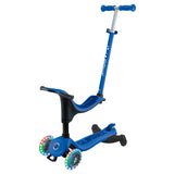 Globber Go Up Sporty Lights 360 Scooter - Navy Blue & Dark Blue