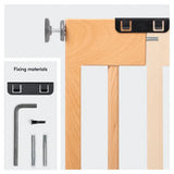 Hauck Eco Safety Gate Extension 15cm - Beech