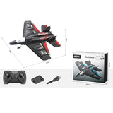 Stem 2-Channel Remote Control Glider Fighter 1Pc (Color May Vary)