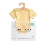 Anvi Baby Organic Bamboo Spandex Bodysuit - Lemon