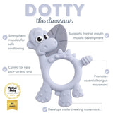 Bibado Teething Toy Dotty the Dinosaur - Mist