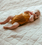 Anvi Baby Bamboo Ruffle Romper - Mustard