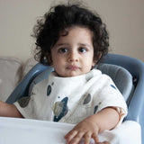 Anvi Baby Set of 3 Organic Bamboo Burp & Bib Cloth - Dreamy Space