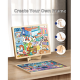 Mideer Wooden Puzzle Board Bunny's Travels -100pcs