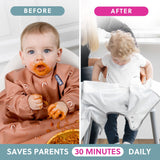 Bibado Coverall Weaning Bib - Terracotta