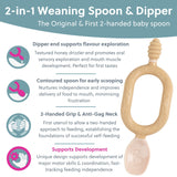 Bibado Dippit Baby Weaning Spoons Pack of 2 - Fawn